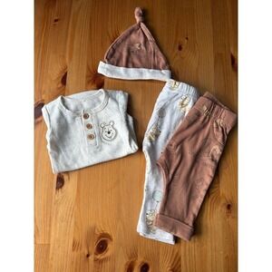 Disney Baby Winnie The Pooh 4pc Bundle Size 6-9 Months